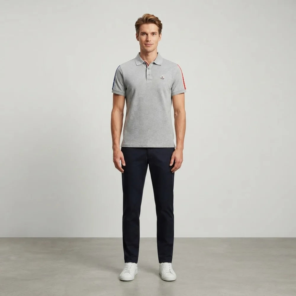 Moncler Men's Piqué Logo Polo Shirt