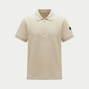Moncler Men's Quarter-Zip Cotton Piqué Polo Shirt