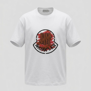 Moncler Men's White Logo Graphic T-Shirt
