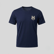 Moncler Navy Embroidered Monogram Logo T-Shirt