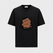 Moncler Black Logo Print Cotton T-Shirt