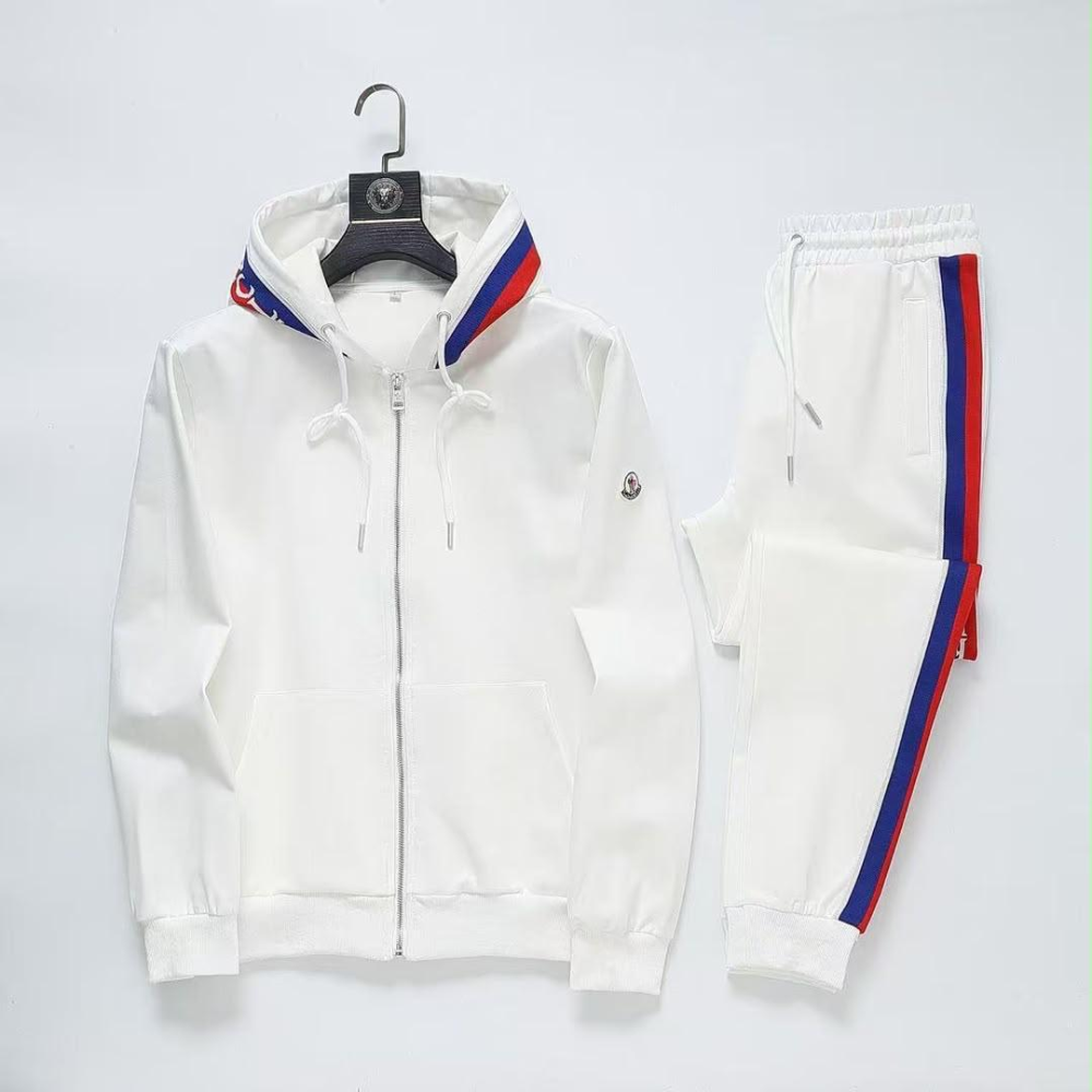Moncler Logo Zip-Up Jacket & Trousers Set