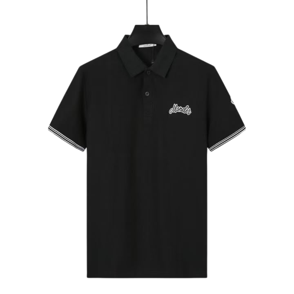 Moncler Men's Logo-Embroidered Polo Shirt