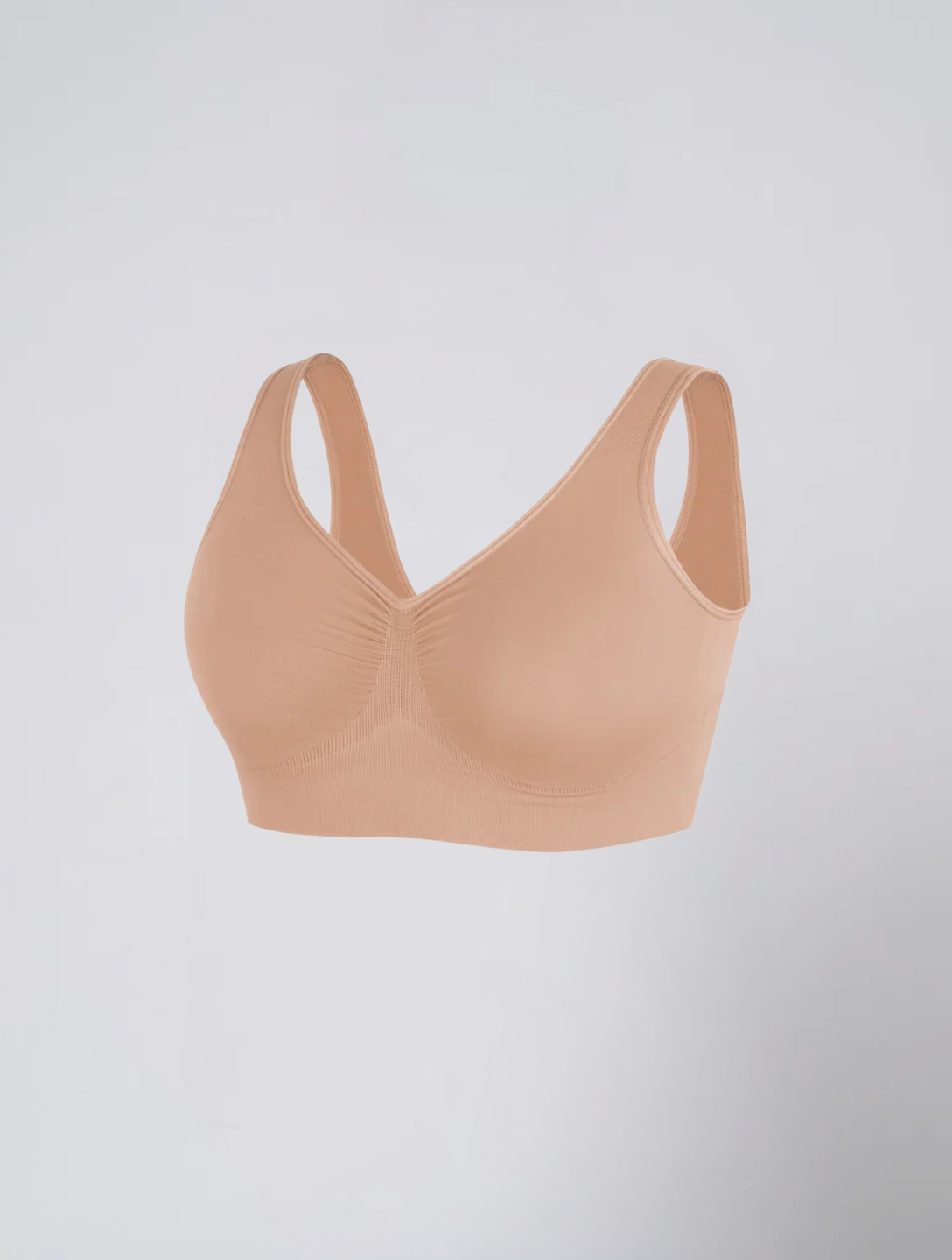 Seamless Wireless Bra for Women – Comfort No Wire Bra with Wide Straps