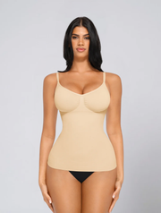 Seamless Camisole Bodysuit for Women – V Neck Stretch Body for Layering
