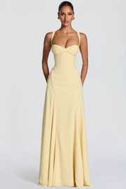 Off Shoulder Bodycon Maxi Dress for Women – Elegant Backless Evening Summer Dress