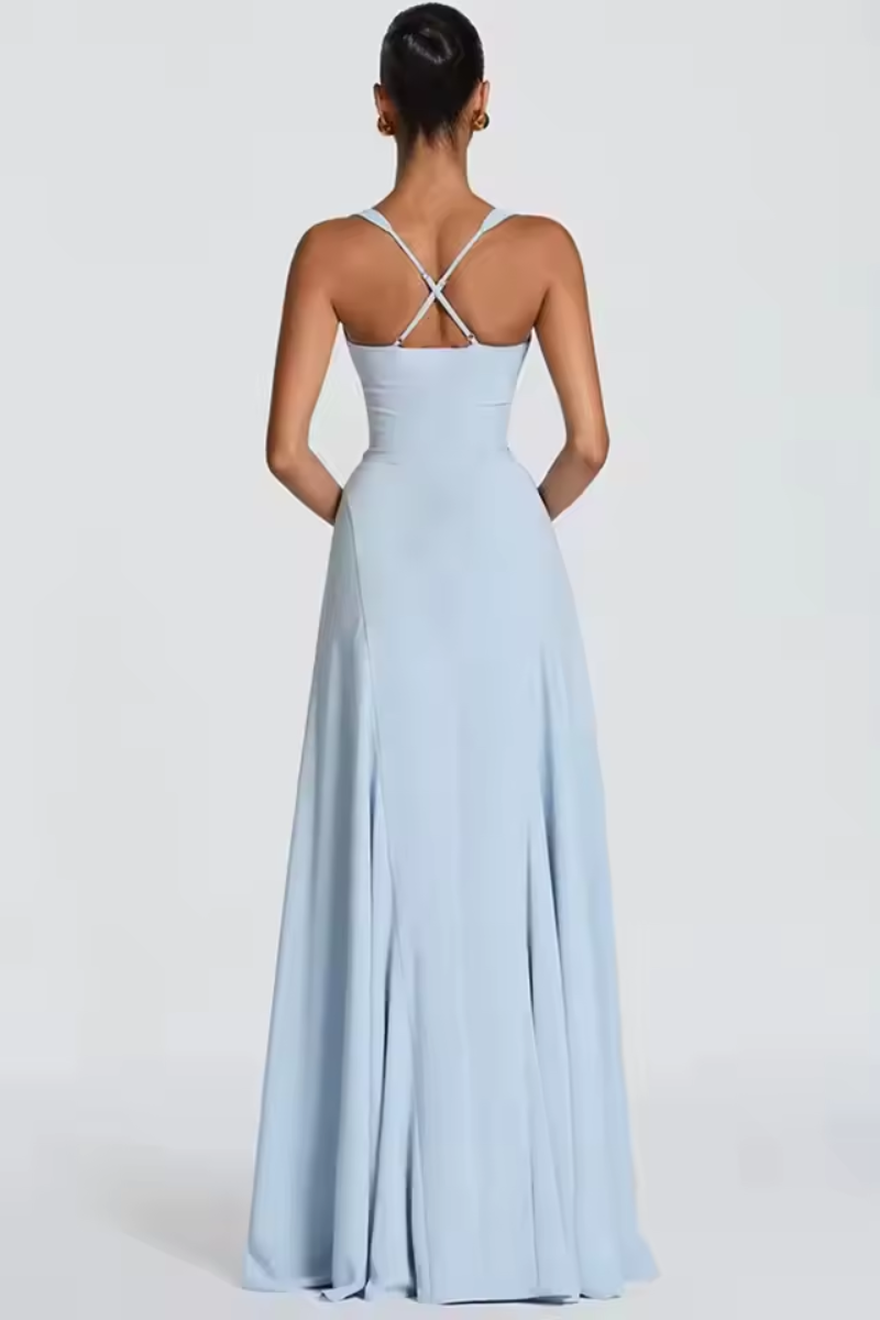 Off Shoulder Bodycon Maxi Dress for Women – Elegant Backless Evening Summer Dress