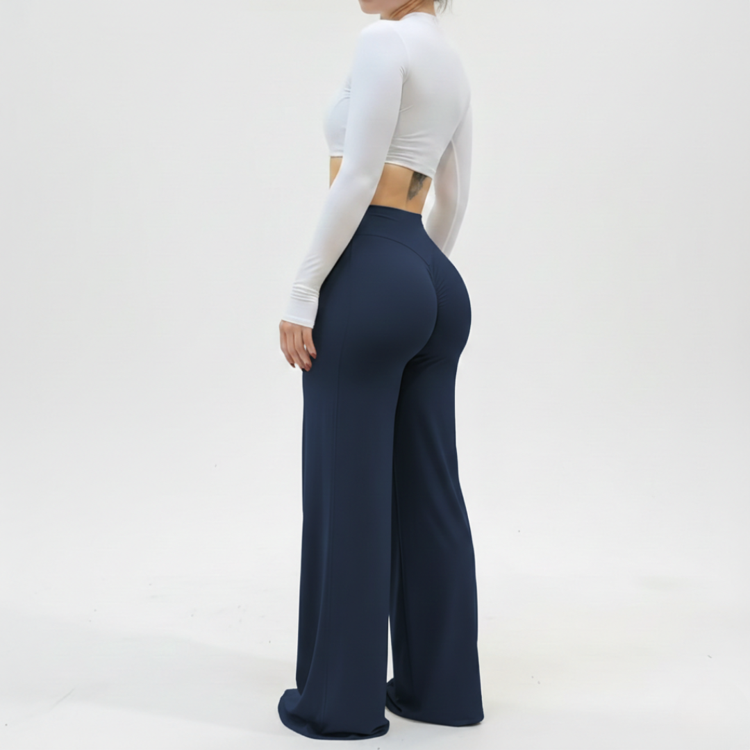 High Waisted Flare Yoga Leggings for Women – Bootcut Workout Pants with Wide Leg