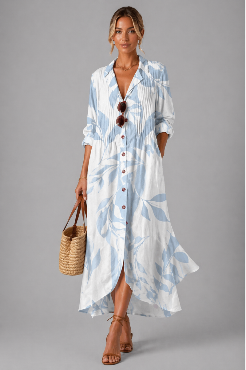 Paula Women's Boho Maxi Dress - Floral Casual Summer Dress