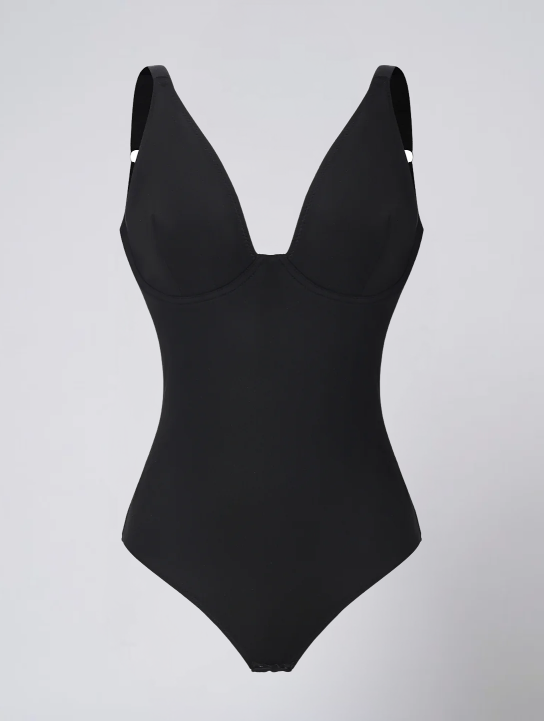 Seamless Plunge Bodysuit for Women – Deep V Neck Stretch Body for Elegant Outfits