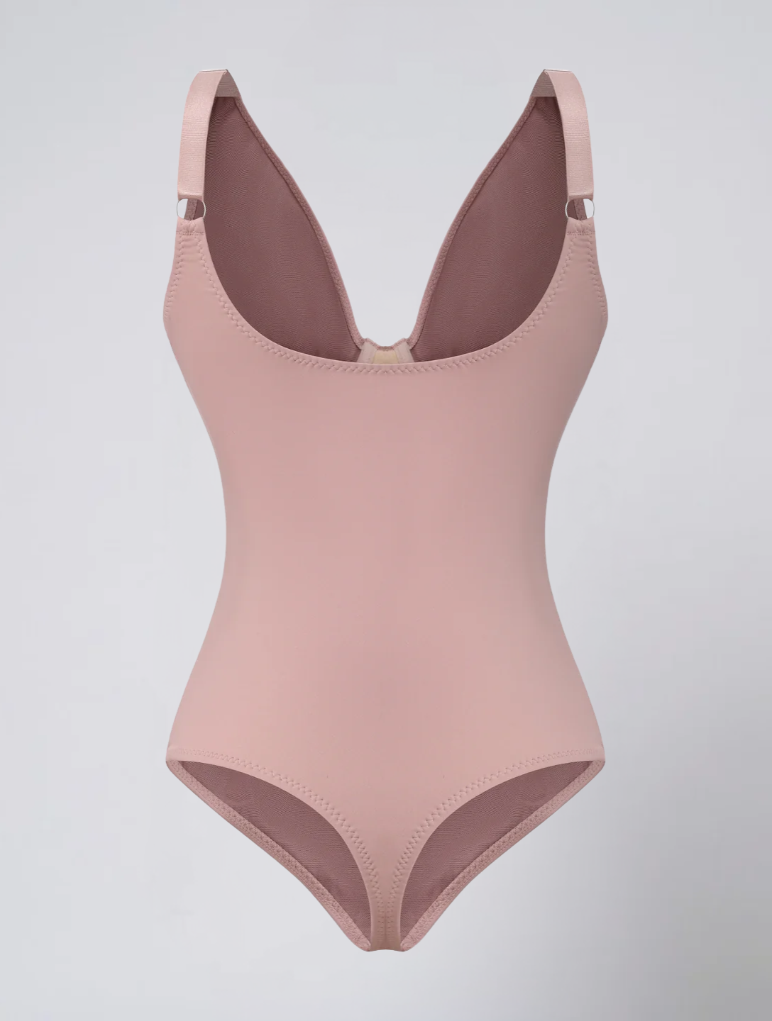 Seamless Plunge Bodysuit for Women – Deep V Neck Stretch Body for Elegant Outfits