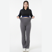Plus Size Flare Yoga Leggings for Women – High Waisted Bootcut Workout Pants with Pockets