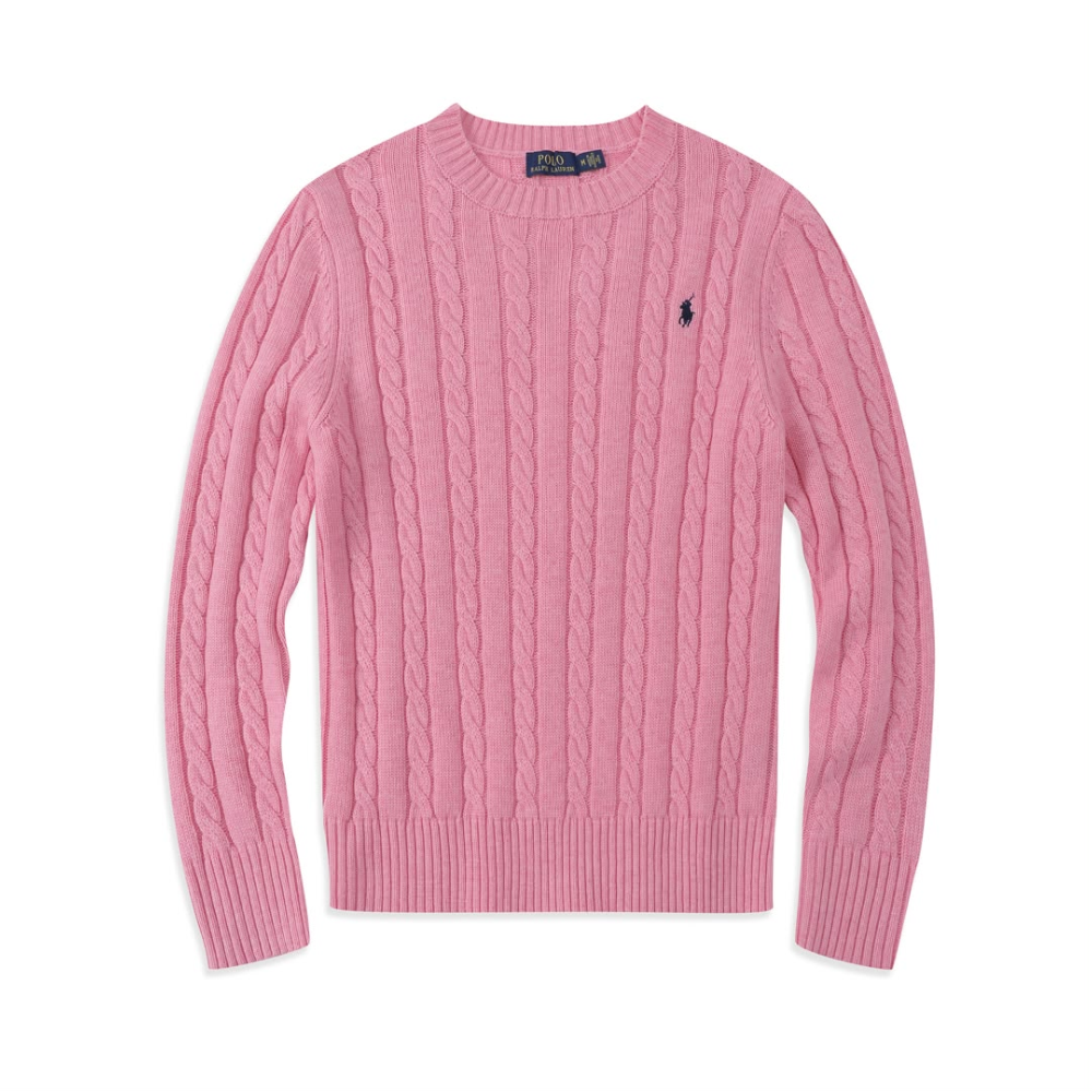 Polo Cable-Knit Cotton Unisex Sweater