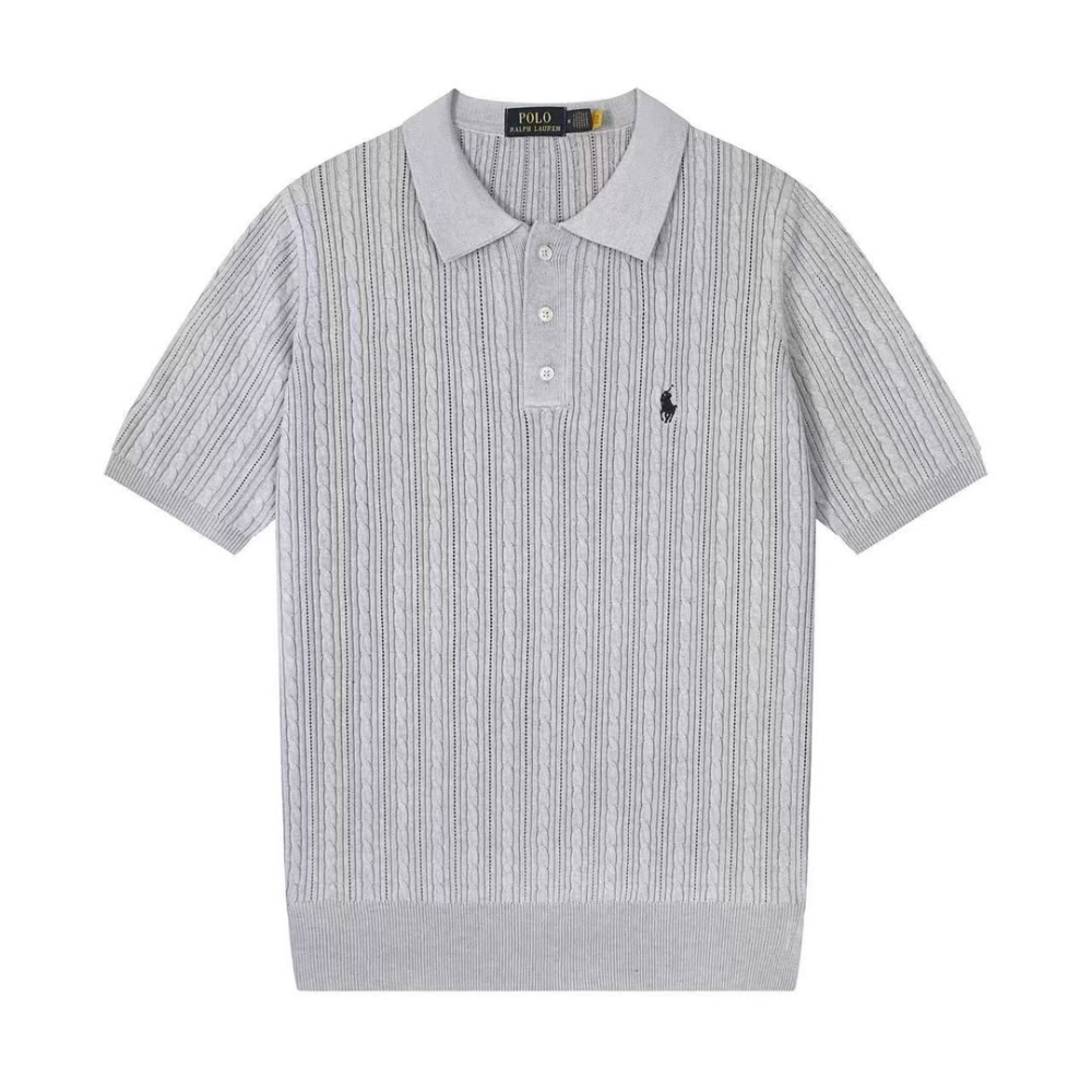 Polo Ralph Lauren Cable-Knit Short Sleeve Polo Shirt