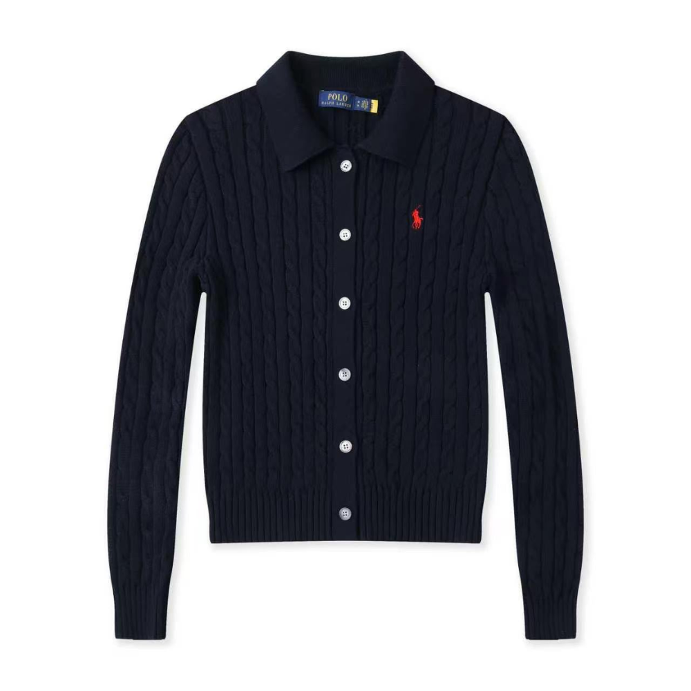 Polo Ralph Lauren Cable-Knit Polo Collar Cardigan