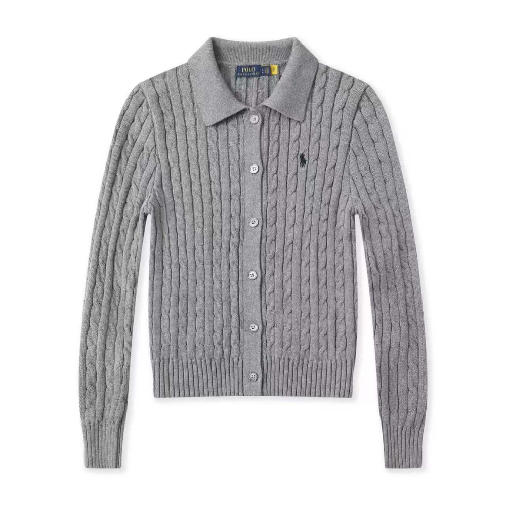 Polo Ralph Lauren Cable-Knit Polo Collar Cardigan