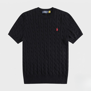 Polo Ralph Lauren Men's Cable-Knit Cotton Polo Shirt
