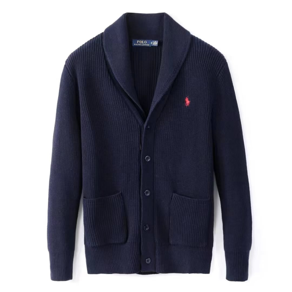 Polo Ralph Lauren Men's Cable-Knit Cotton Shawl Collar Cardigan