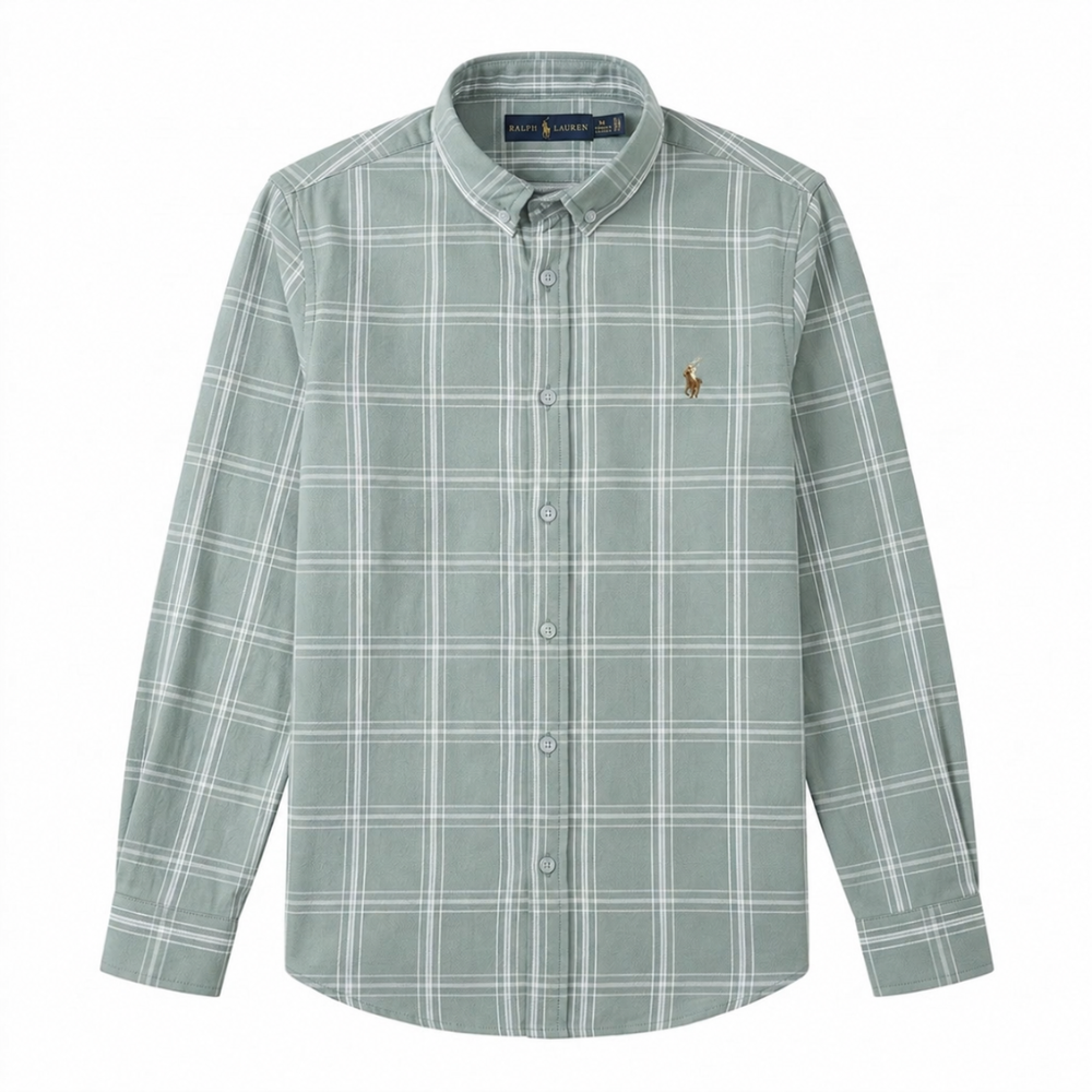 Polo Ralph Lauren Men's Custom Fit Brushed Oxford Long Sleeve Shirt