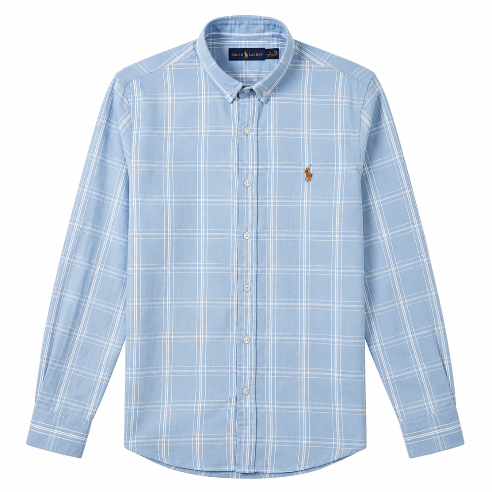 Polo Ralph Lauren Men's Custom Fit Brushed Oxford Long Sleeve Shirt