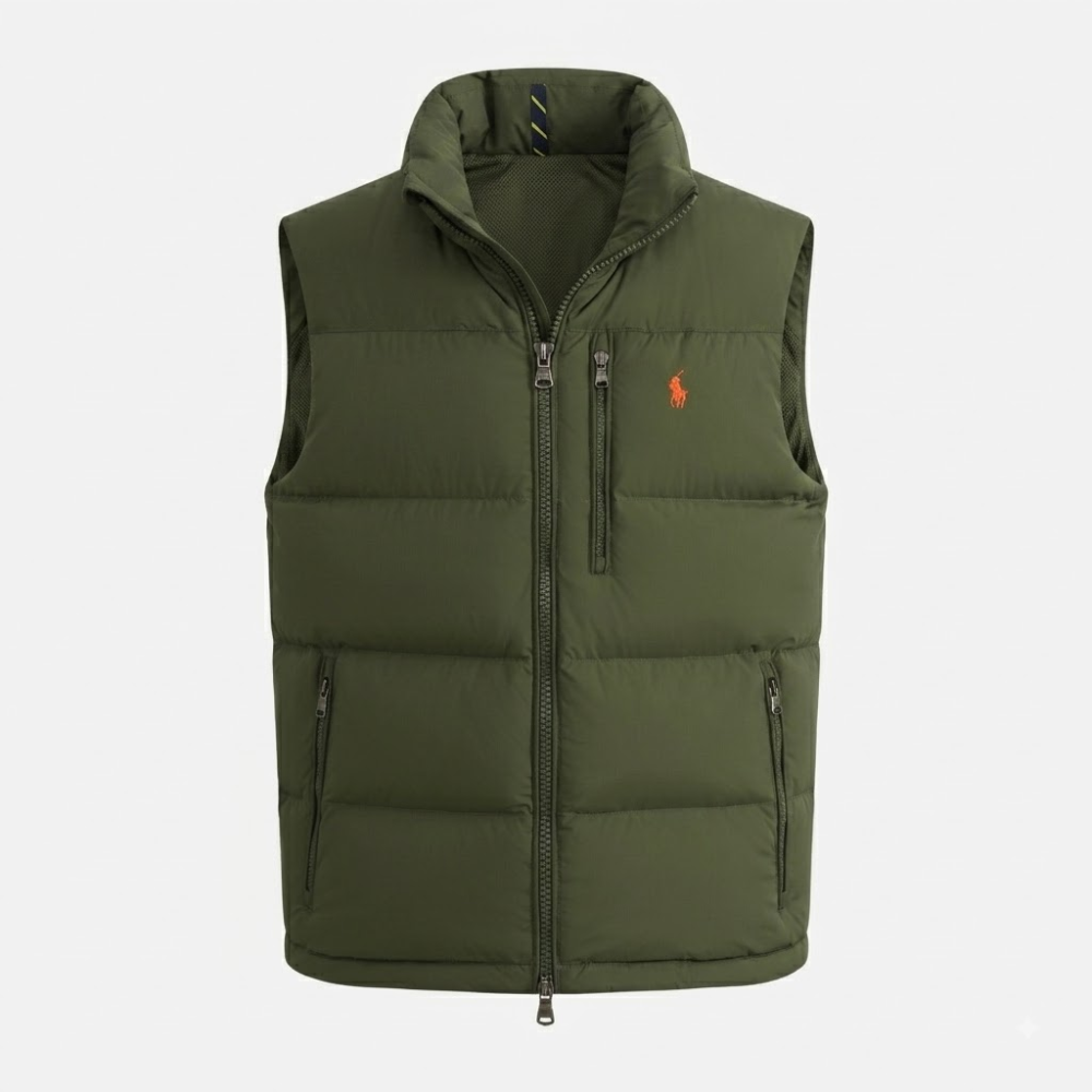 Polo Ralph Lauren Men's El Cap Company Olive Down Puffer Vest