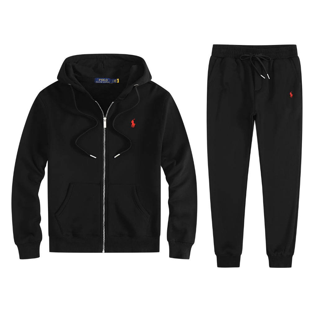 Polo Ralph Lauren Men's Fleece Full-Zip Hoodie & Jogger Tracksuit Set