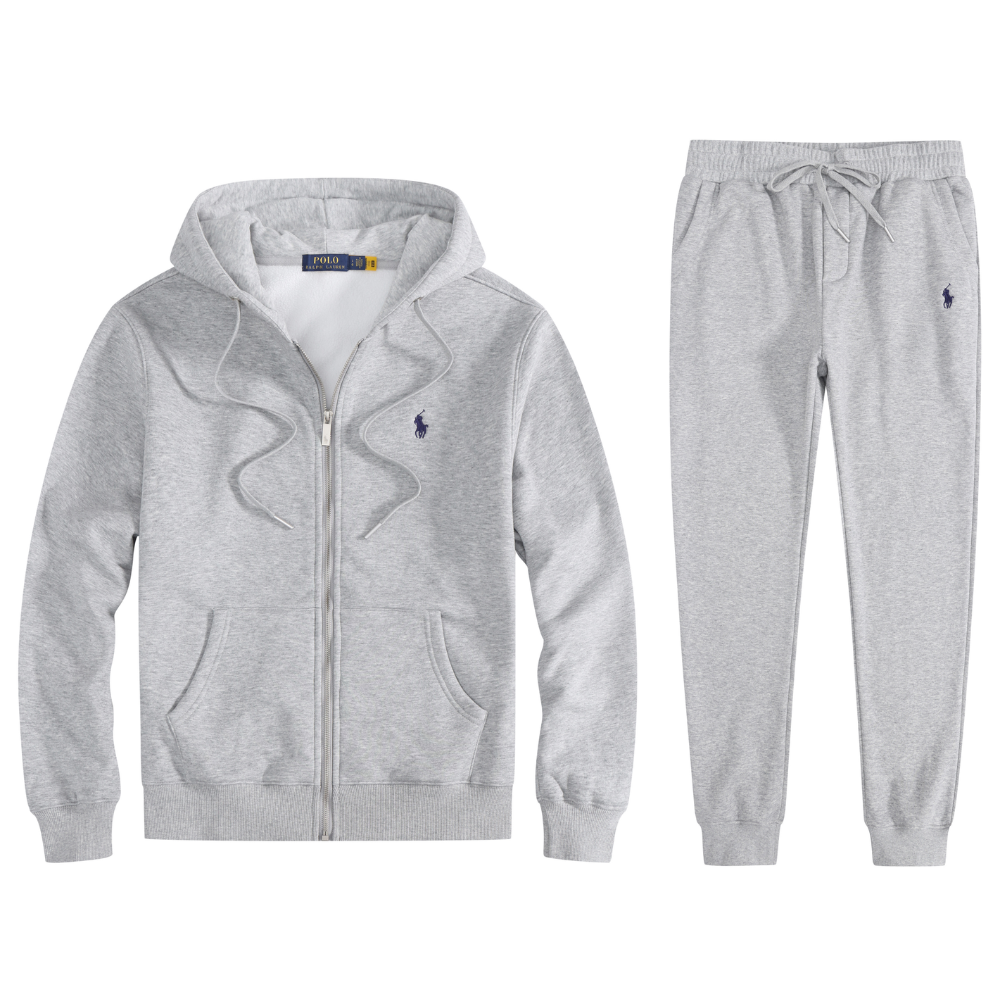 Polo Ralph Lauren Men's Fleece Full-Zip Hoodie & Jogger Tracksuit Set