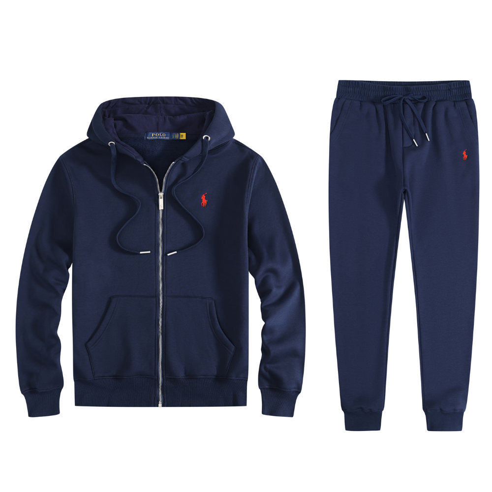 Polo Ralph Lauren Men's Fleece Full-Zip Hoodie & Jogger Tracksuit Set