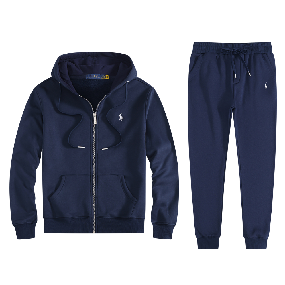 Polo Ralph Lauren Men's Fleece Full-Zip Hoodie & Jogger Tracksuit Set