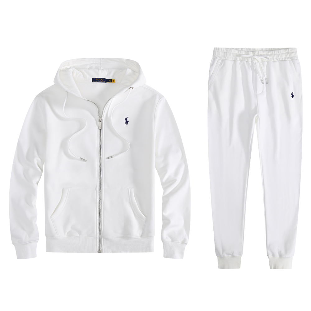 Polo Ralph Lauren Men's Fleece Full-Zip Hoodie & Jogger Tracksuit Set