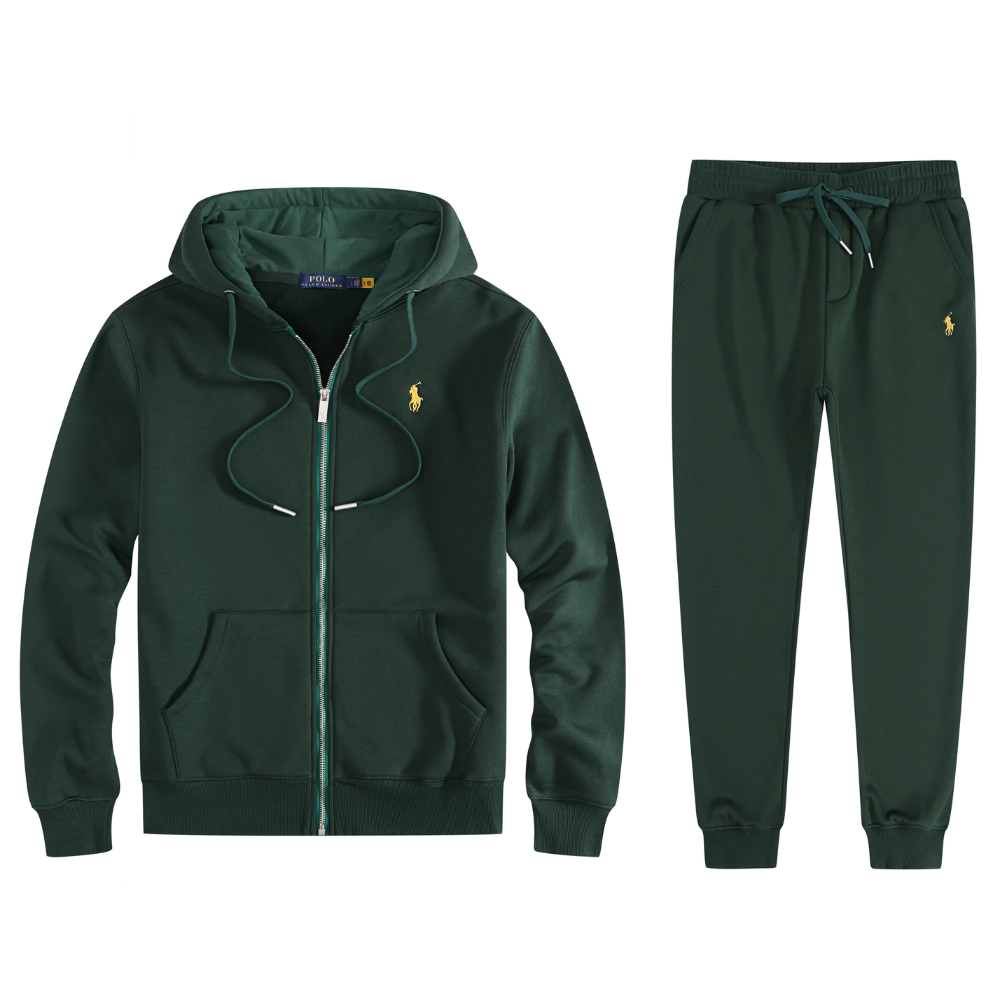 Polo Ralph Lauren Men's Fleece Full-Zip Hoodie & Jogger Tracksuit Set