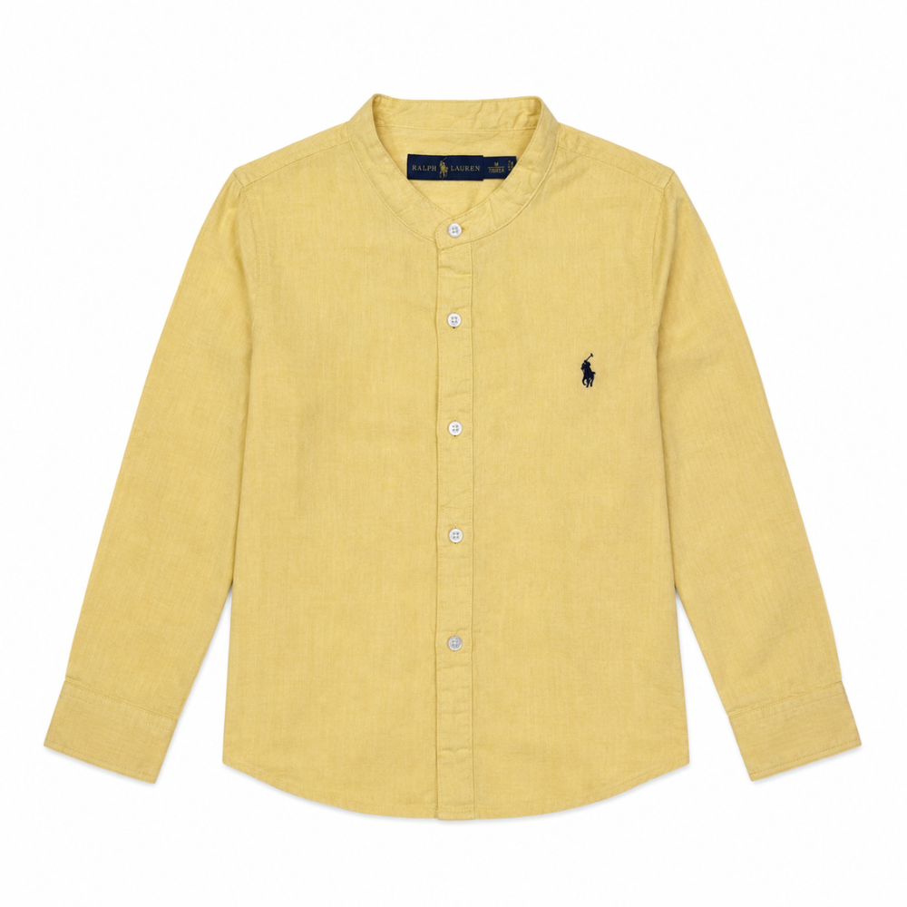 Polo Ralph Lauren Men's Linen Fabric Oxford Long Sleeve Shirt