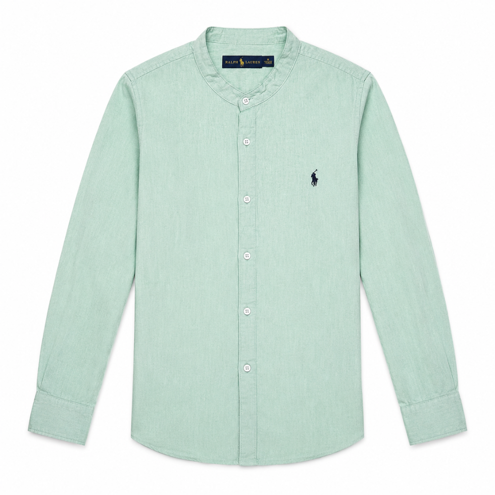 Polo Ralph Lauren Men's Linen Fabric Oxford Long Sleeve Shirt