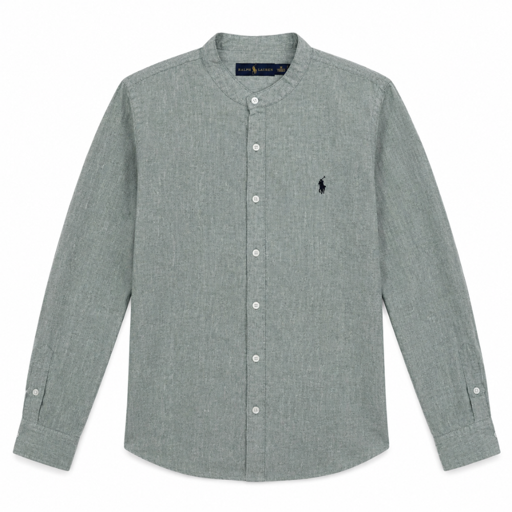 Polo Ralph Lauren Men's Linen Fabric Oxford Long Sleeve Shirt