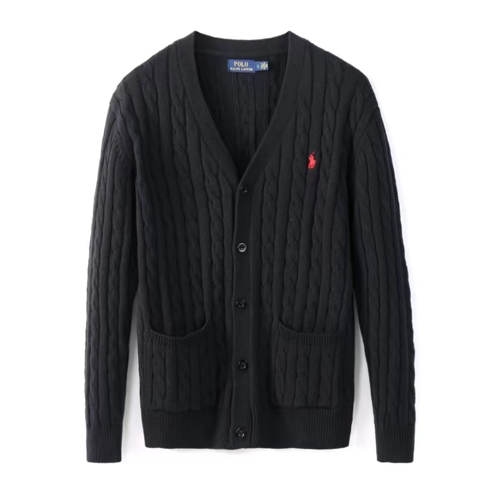 Polo Ralph Lauren Men's Logo-Embroidered Cable-Knit Cardigan
