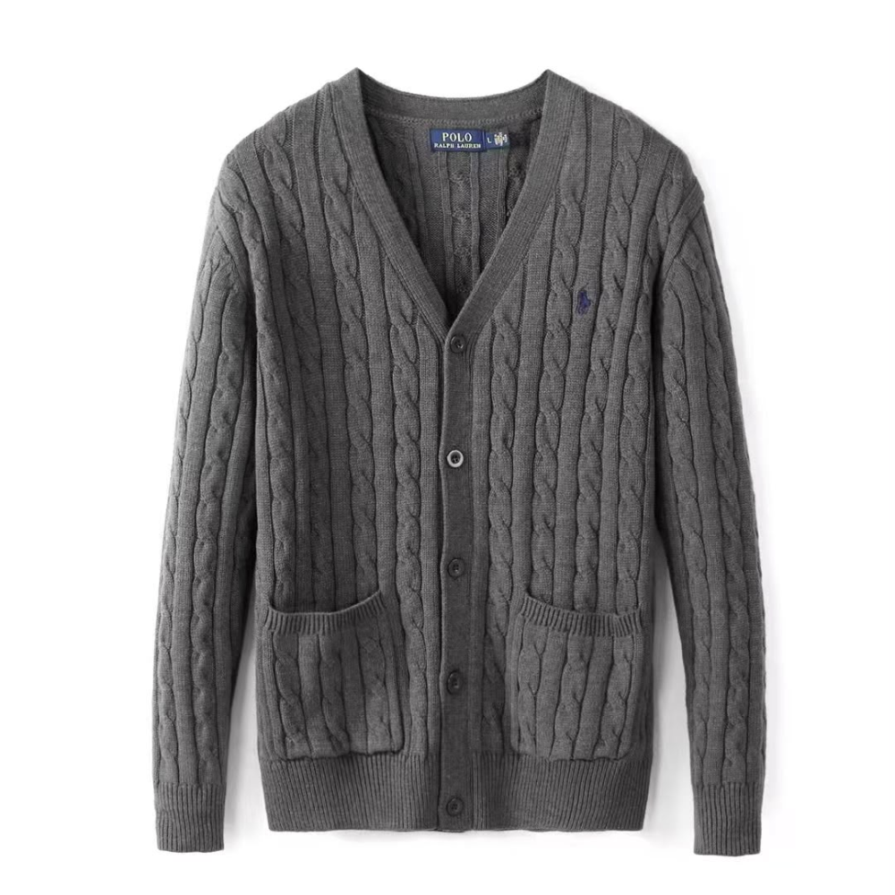 Polo Ralph Lauren Men's Logo-Embroidered Cable-Knit Cardigan