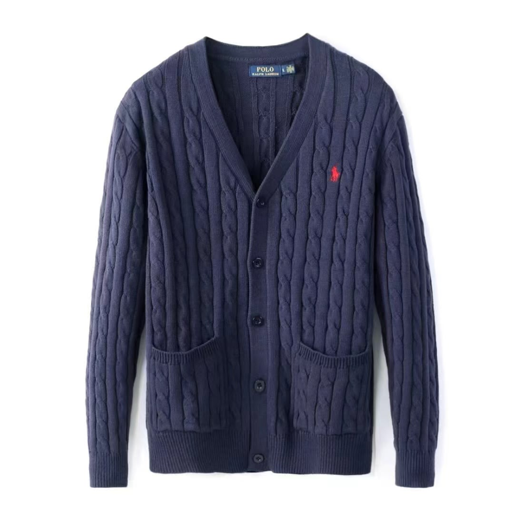 Polo Ralph Lauren Men's Logo-Embroidered Cable-Knit Cardigan