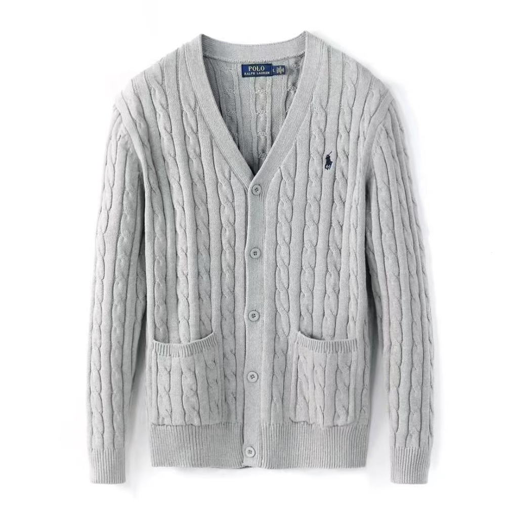Polo Ralph Lauren Men's Logo-Embroidered Cable-Knit Cardigan