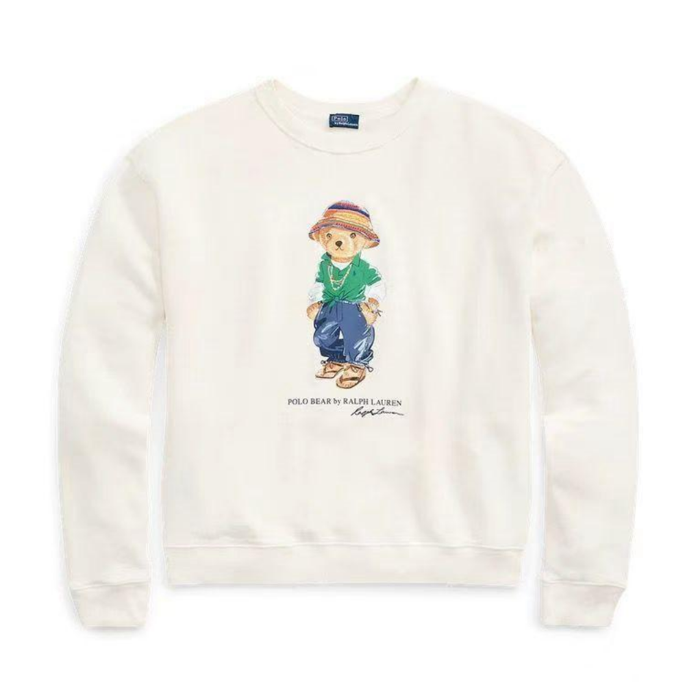 Polo Ralph Lauren Polo Bear Fleece Sweatshirt Cream in Cream