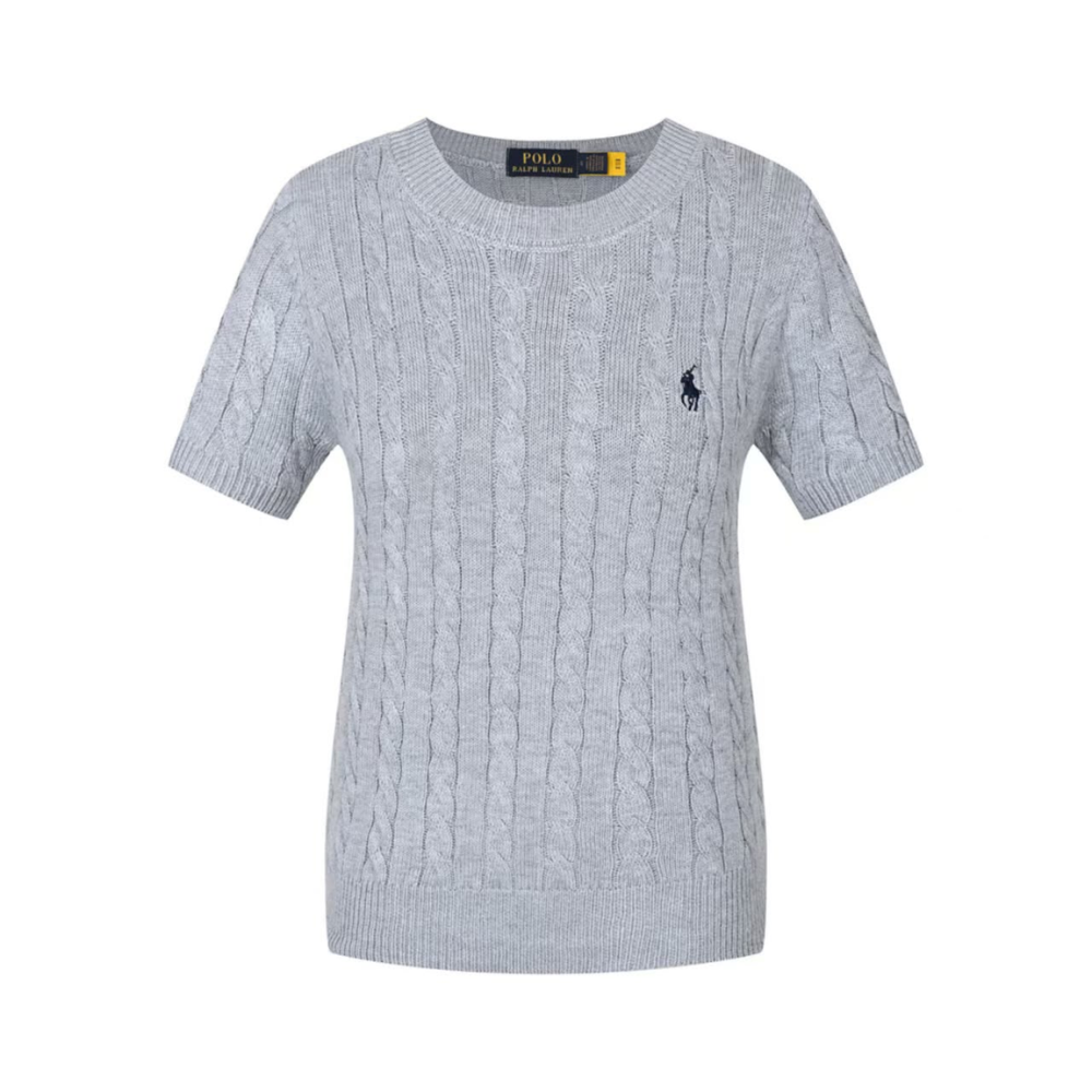 Polo Ralph Lauren Women's Short Sleeve Cable Knit T-Shirt