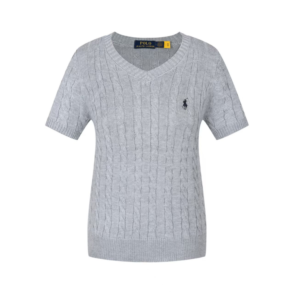 Polo Ralph Lauren Women's Short Sleeve Cable Knit T-Shirt