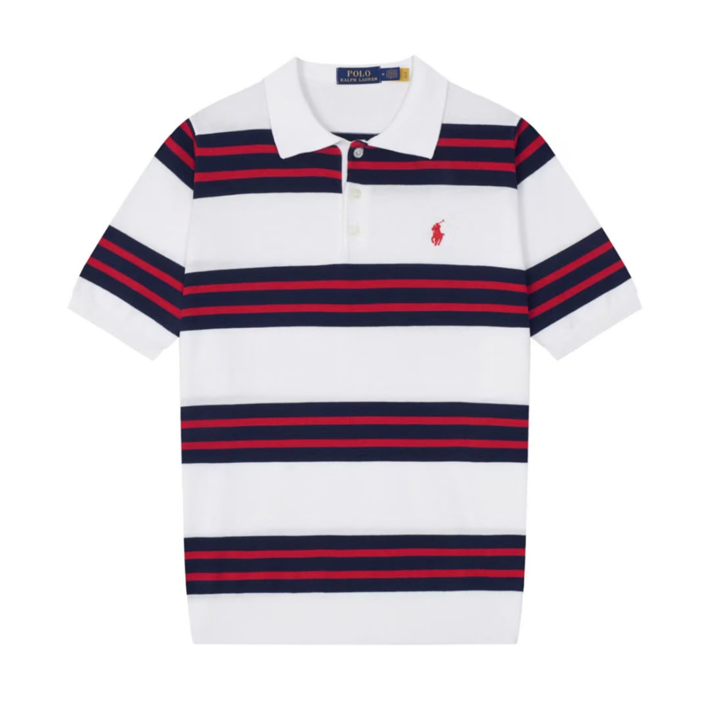 Polo Ralph Lauren Striped Mesh Polo Shirt