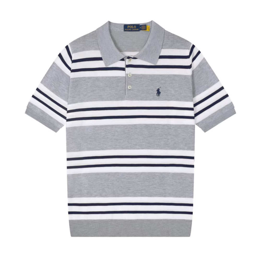 Polo Ralph Lauren Striped Mesh Polo Shirt