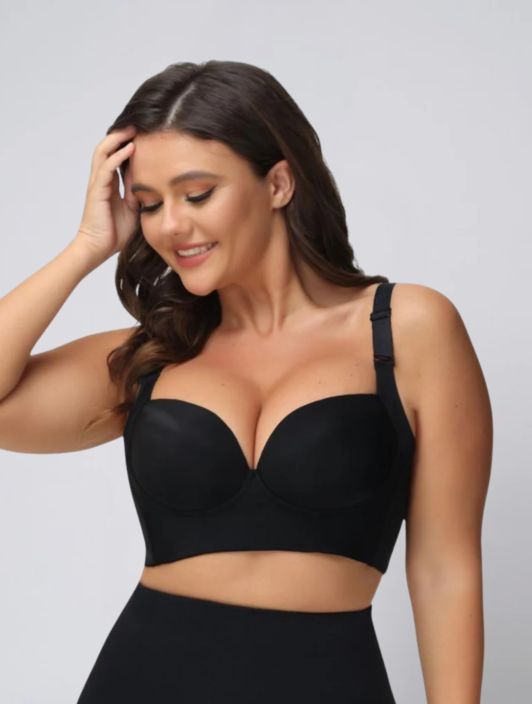 Push Up Corset Bra for Women – Lifting Shaping Bra with Structured Cups and Back Closure