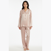 Striped Pyjama Set for Women – Long Sleeve Two Piece Sleepwear Lounge Set