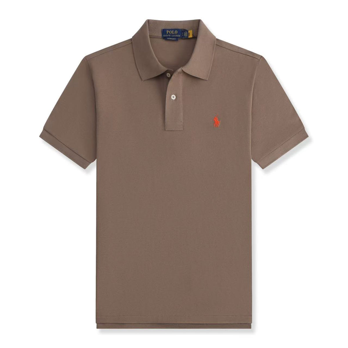 Ralph Lauren Short Sleeve Polo Shirt in Brown – photo 2