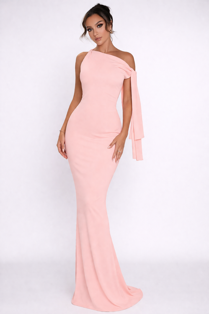 Sleeveless Bodycon Maxi Summer Dress for Women – Round Neck Evening Party Dress