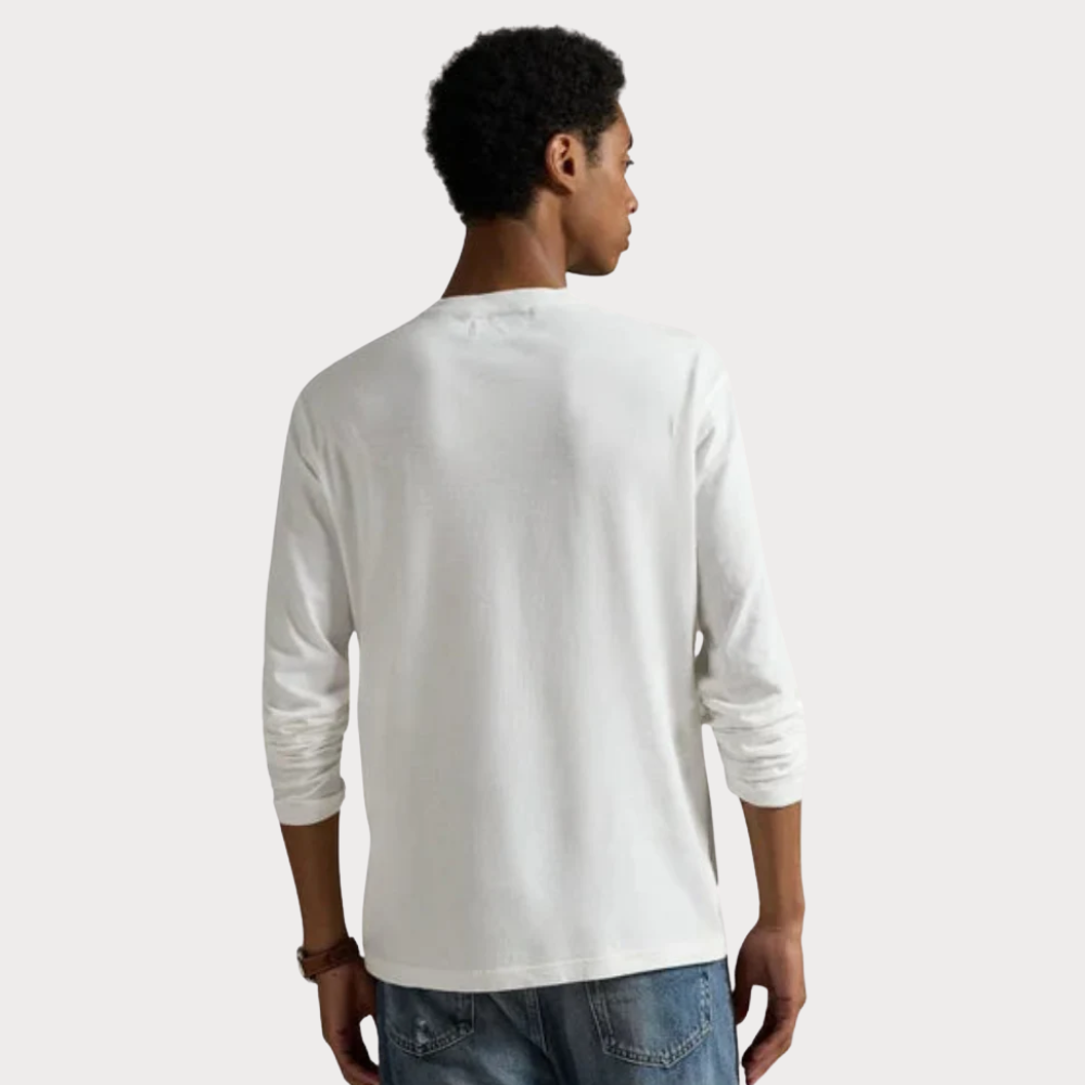 Slub Jersey Henley-shirt