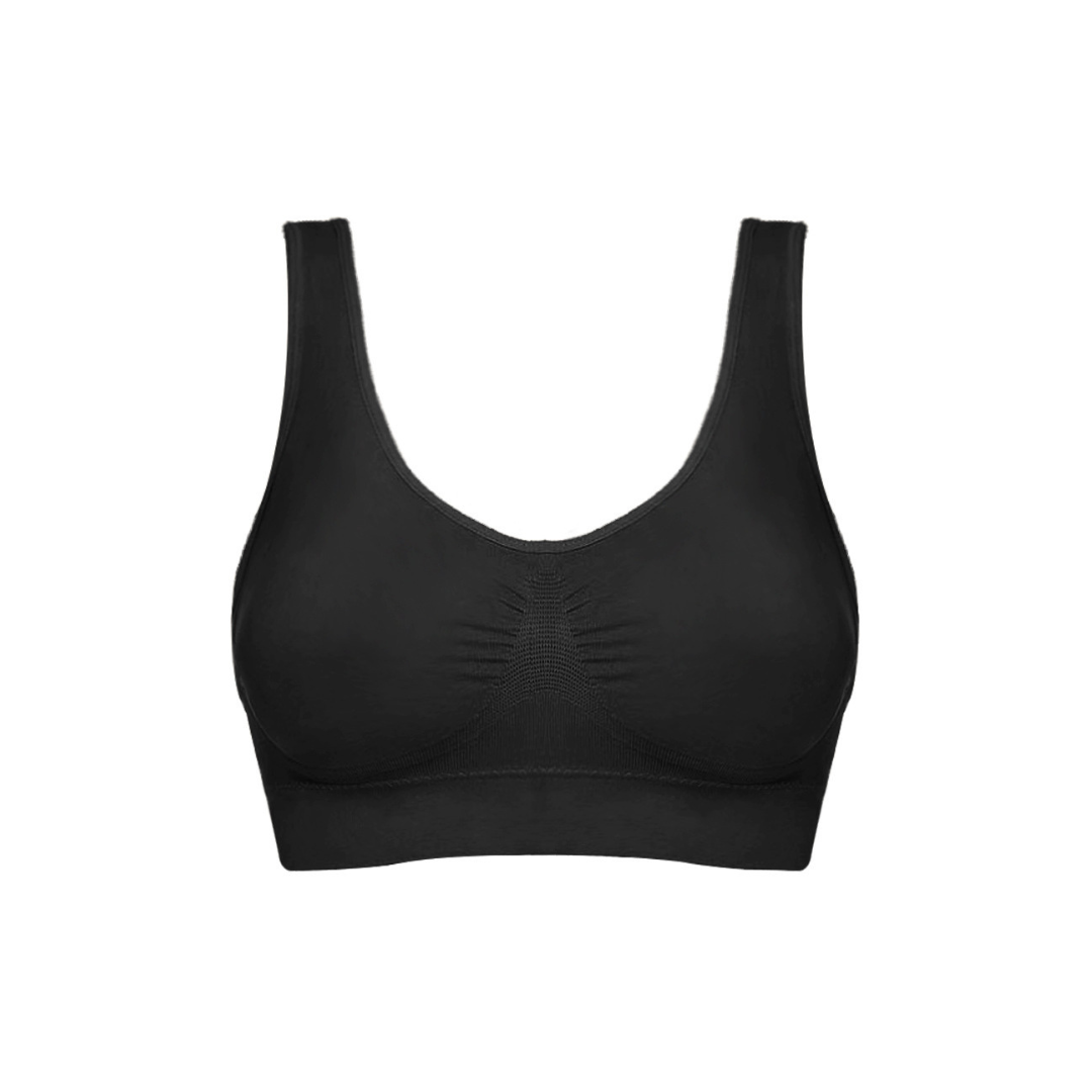Seamless Sports Bra for Women – Stretch Support Bra with Elastic Underband