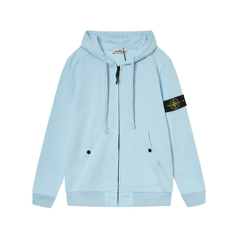 Stone Island Regular-fit zip-up hooded sweatshirt